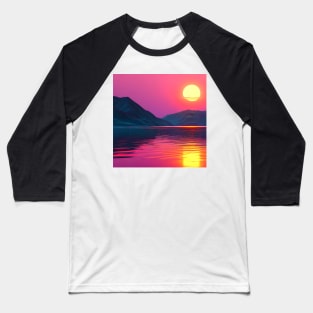 Calm sunset Baseball T-Shirt